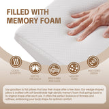 Clevinger Memory Foam Bed Wedge Back Support Pillow — Allure Home Collections