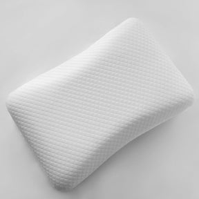 Fitzroy cool gel memory foam neck relief pillow on a bed