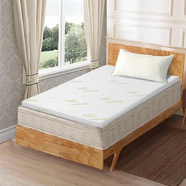 6cm Bamboo-Infused Memory Foam Mattress Topper