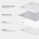 6cm Bamboo-Infused Memory Foam Mattress Topper