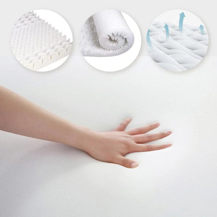 8cm Bamboo Memory Foam Mattress Topper — Double, High-Density Breathable — Allure Home Collections