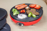 Crepe cooking on the 30 cm non stick flat plate