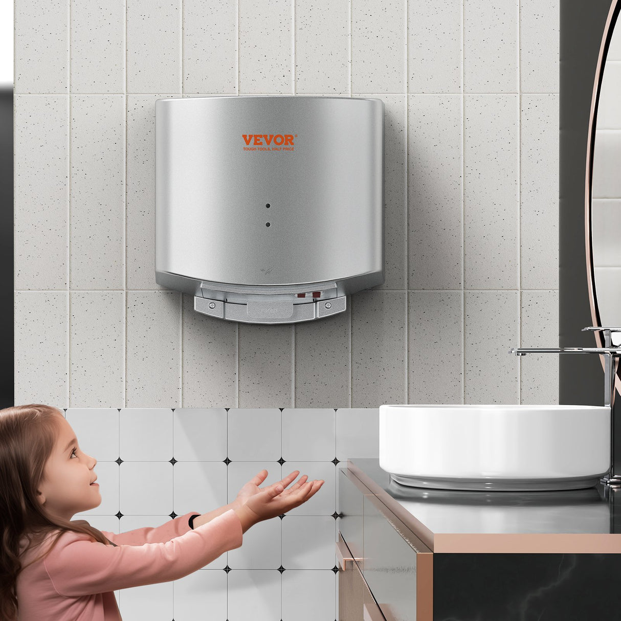Hand dryer ABS housing detail