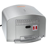 Automatic commercial hand dryer in a bathroom