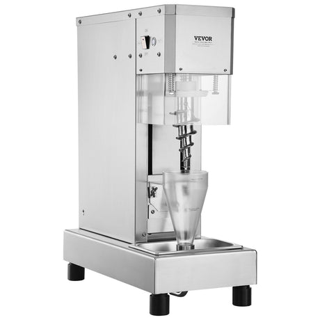 Milkshake being blended in the 1740 RPM stainless steel mixer