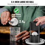 Cabra Aluminium Ice Ball Press, 60mm, Black