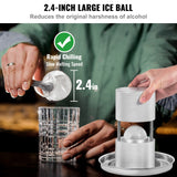 Almodovar Aluminium Ice Ball Press Kit, 60mm