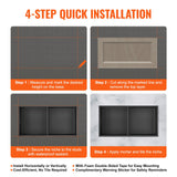 Recessed stainless steel double shelf shower niche, 33 x 63.5 cm