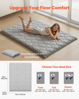 Mission Beach Foldable Tatami Mattress, Grey