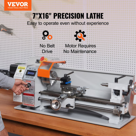 Metal lathe digital speed display and control panel