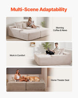 Llanca 2 Seater Chaise Sofa, Beige