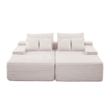 Llanca 2 Seater Chaise Sofa, Beige
