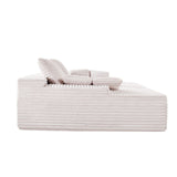 Llanca 2 Seater Chaise Sofa, Beige