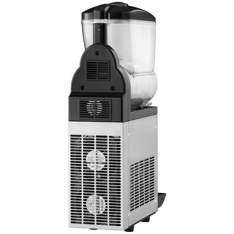 Dimension diagram of the 15 L commercial slushy machine