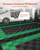 Klausen Interlocking Drainage Floor Mat, 31x31cm, PP, Black, 24pcs