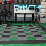 Klausen Interlocking Drainage Floor Mat, 31x31cm, PP, Black, 24pcs