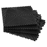 Klausen Interlocking Drainage Floor Mat, 31x31cm, PP, Black, 24pcs