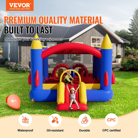 VEVOR Inflatable Bounce House with Slide