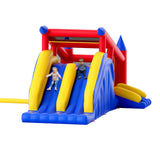 Inflatable bounce house with slide
