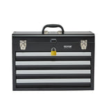 Rhymney Portable Metal Tool Box, 4 Drawer, 20.5 inch, EVA Liners