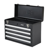 Rhymney Portable Metal Tool Box, 4 Drawer, 20.5 inch, EVA Liners