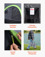 Truck Bed Tent, 5.5-6ft, Waterproof PU2000, 2-3 Person, Camping