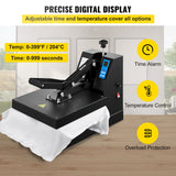T shirt positioned on the lower platen of the heat press