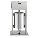 Side profile of the stainless steel vertical sausage stuffer