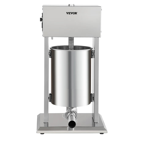 Side profile of the stainless steel vertical sausage stuffer