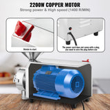 Fineness control knob for adjusting grind from 0 to 50 mesh