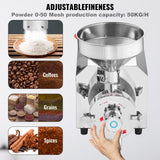 Food grade stainless steel hopper with blanking valve on the grain mill