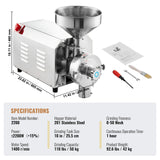 Outlet of the grain mill with magnetic device for capturing iron chips