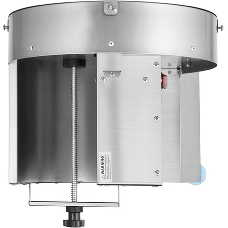 Side profile of the stainless steel electric vegetable slicer
