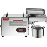 Side profile of the compact electric oil press machine