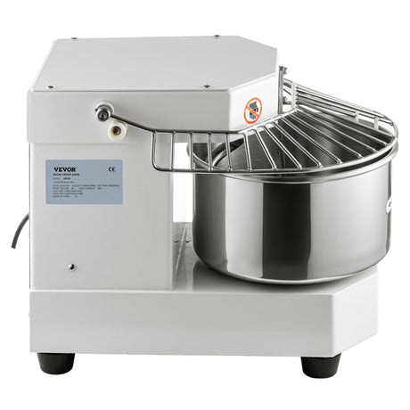 Dimension diagram of the 8 L commercial dough mixer