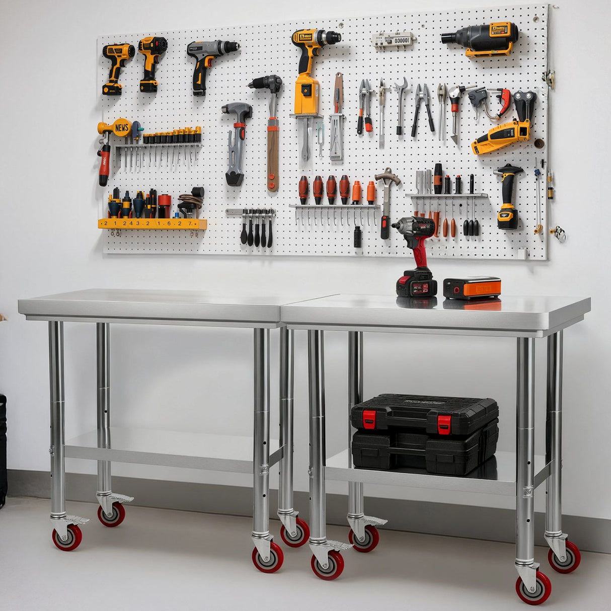 Port Douglas Stainless Steel Work Table, Silver