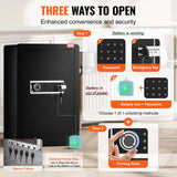 Garda Safe Box, 3.5 cu.ft, Single Door, Key and Digital Lock