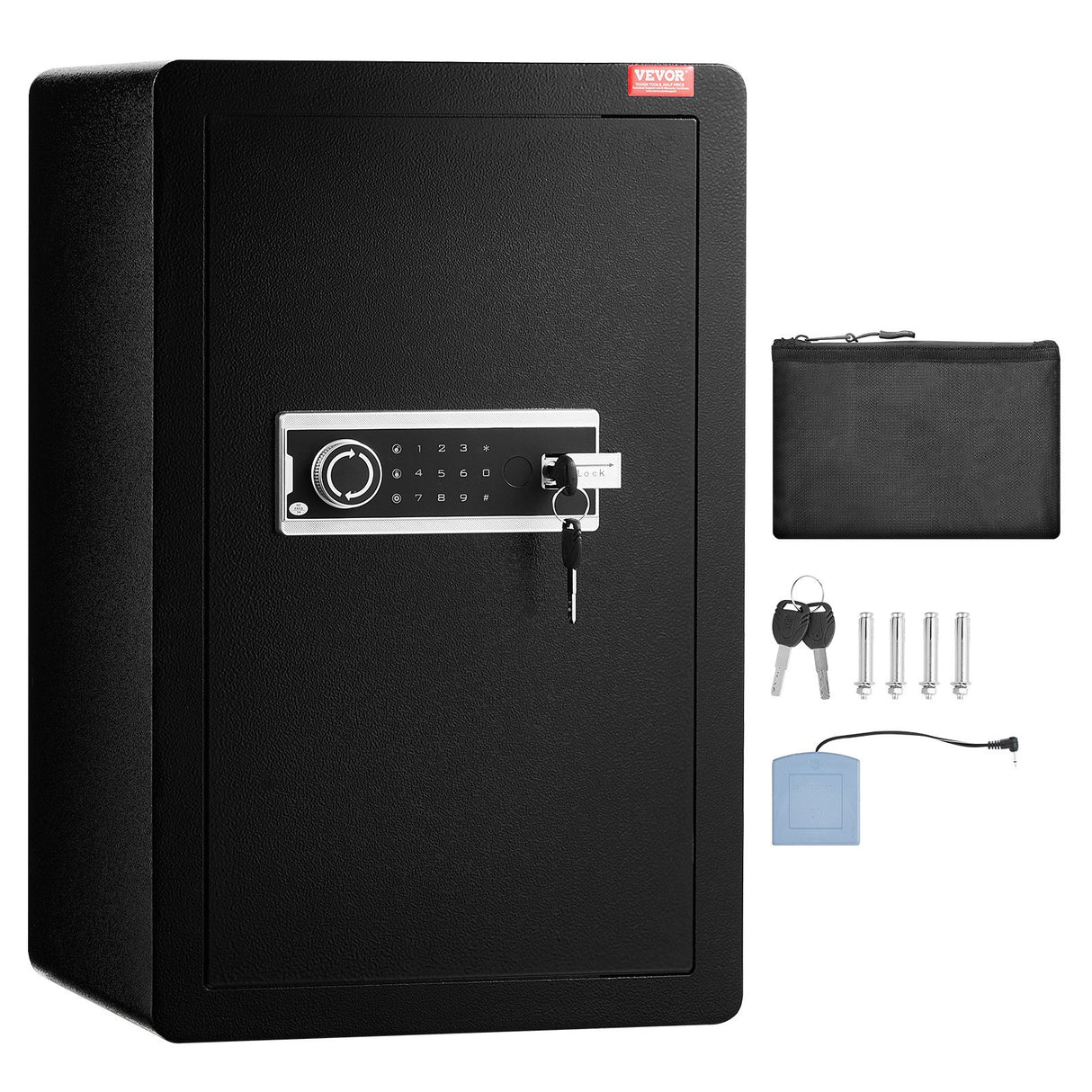 Garda Safe Box, 3.5 cu.ft, Single Door, Key and Digital Lock