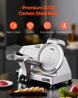 250 mm carbon steel blade of the electric meat slicer