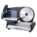 Electric meat slicer with 190 mm stainless steel blade and 180 W motor