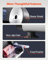 Stainless steel tray of the electric deli slicer
