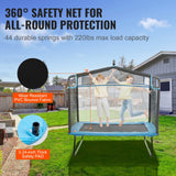 Tanby Mini Trampoline with Enclosure and Gymnastics Bar, 6ft