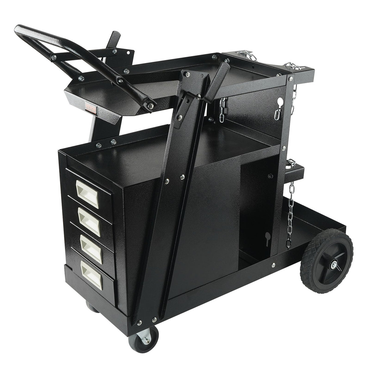 Welding Trolley Cart 2 Tier 4 Drawer With Gas Bottle Storage