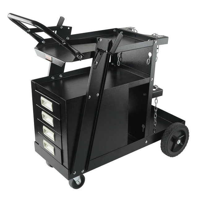 Welding Trolley Cart 2 Tier 4 Drawer With Gas Bottle Storage