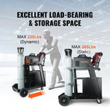 Welding Trolley Cart 2 Tier 4 Drawer With Gas Bottle Storage