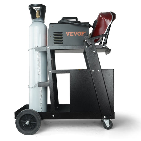 Welding Trolley Cart 2 Tier 4 Drawer With Gas Bottle Storage