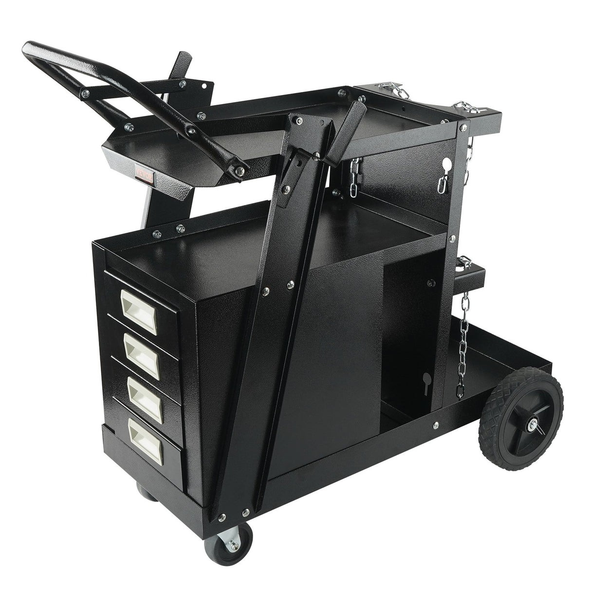 Welding Trolley Cart 2 Tier 4 Drawer With Gas Bottle Storage