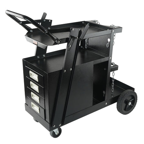 Welding Trolley Cart 2 Tier 4 Drawer With Gas Bottle Storage
