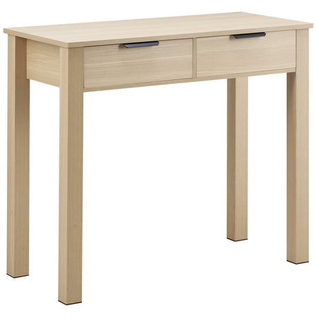 VEVOR Small Desk with Drawer Kids Desk for Bedroom Simple Study Table Light Wood