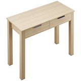 VEVOR Small Desk with Drawer Kids Desk for Bedroom Simple Study Table Light Wood